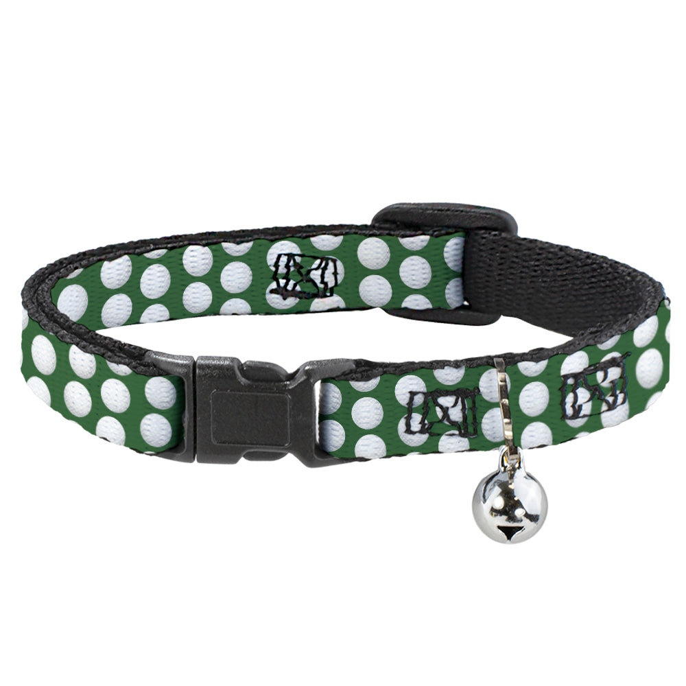 Cat Collar Breakaway - Golf Balls Green White Breakaway Cat Collars Buckle-Down   