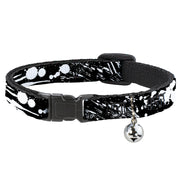 Cat Collar Breakaway - Splatter Black White Breakaway Cat Collars Buckle-Down   