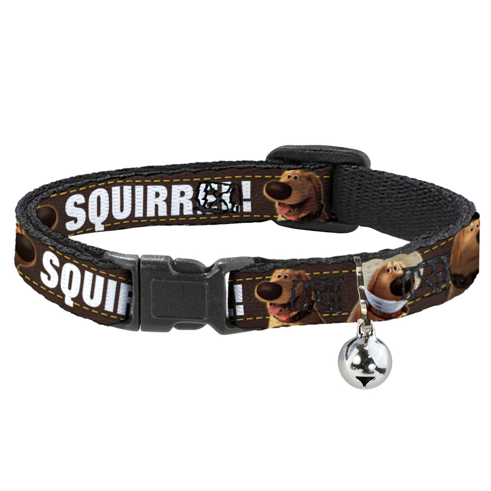Cat Collar Breakaway - Dug 3-Poses SQUIRREL! Brown Yellow White Breakaway Cat Collars Disney   