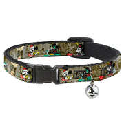 Cat Collar Breakaway - Mickey & Minnie Croissant de Triomphe Scenes Breakaway Cat Collars Disney   
