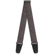 Guitar Strap - Elephant Crackle Grays Guitar Straps Buckle-Down   