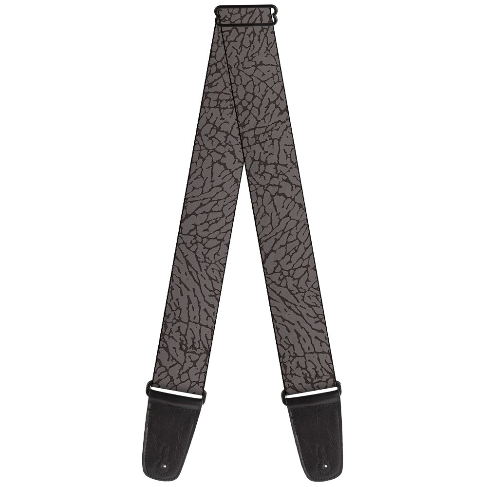 Guitar Strap - Elephant Crackle Grays Guitar Straps Buckle-Down   