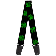 Guitar Strap - St Pat's Black Clovers Guitar Straps Buckle-Down   