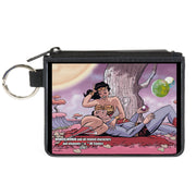Canvas Zipper Wallet - MINI X-SMALL - Superman Wonder Woman Issue #14 Sitting Under Tree Variant Cover Pose Canvas Zipper Wallets DC Comics   