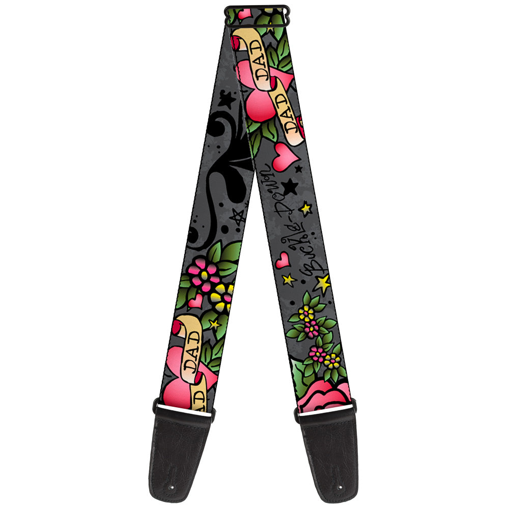 Guitar Strap - Dad & Dad Gray Guitar Straps Buckle-Down   