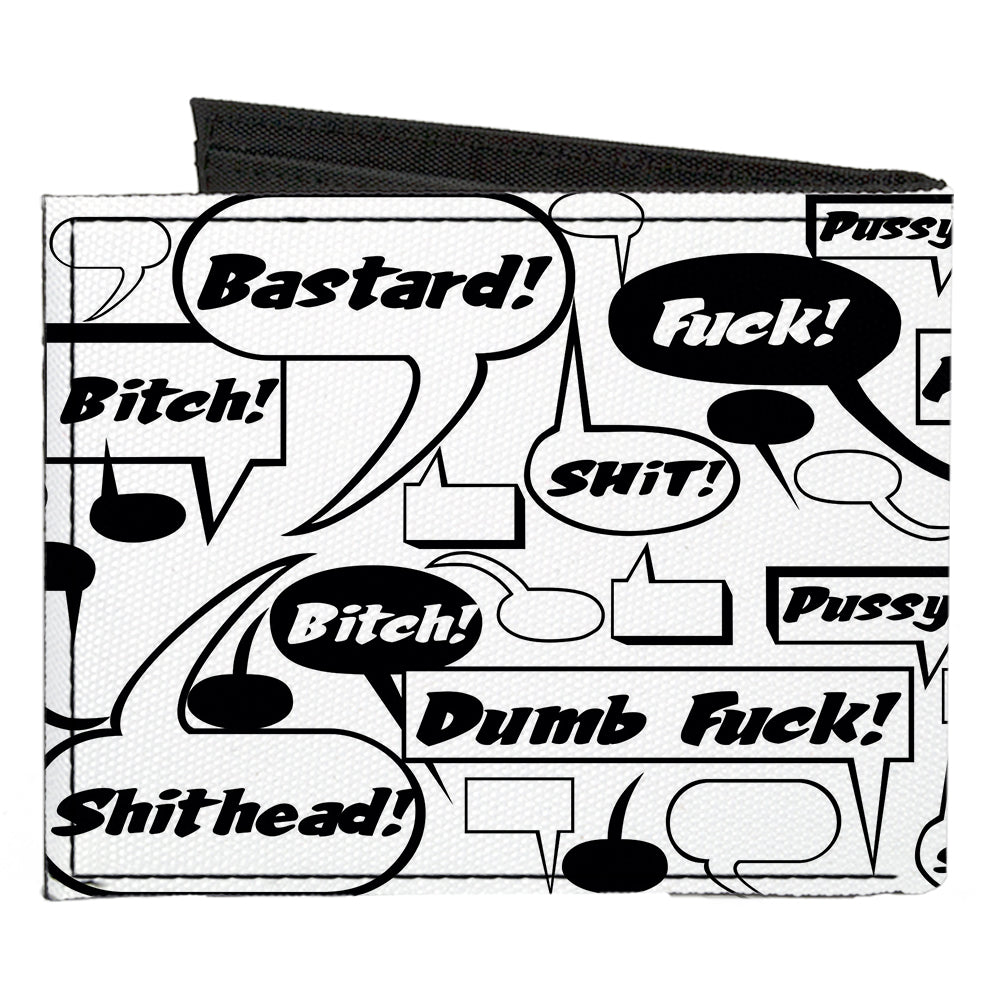 Canvas Bi-Fold Wallet - Curse Bubbles Canvas Bi-Fold Wallets Buckle-Down   