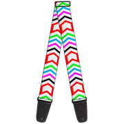 Guitar Strap - Arrows White Multi Color Guitar Straps Buckle-Down   