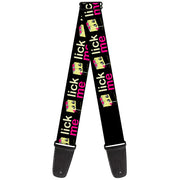 Guitar Strap - LICK ME Battery Cartoon Guitar Straps Buckle-Down   