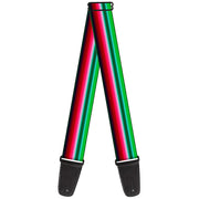 Guitar Strap - Zarape1 Horizontal Red White Green Guitar Straps Buckle-Down   