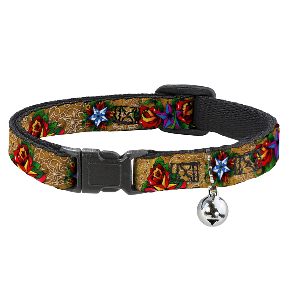 Cat Collar Breakaway - Tattoo Johnny-Stars Breakaway Cat Collars Tattoo Johnny   