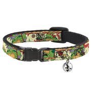 Cat Collar Breakaway with Bell - Classic TMNT Turtle Pizza Breakaway Cat Collars Teenage Mutant Ninja Turtles