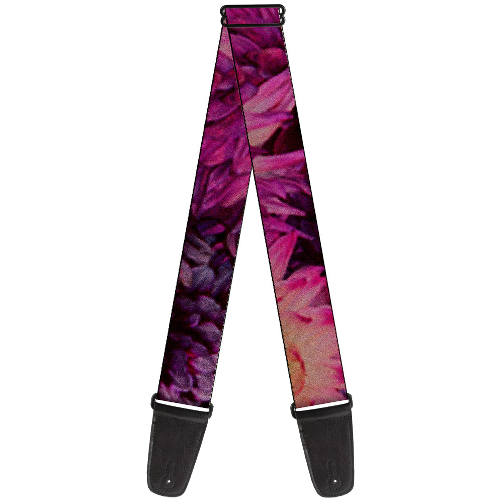 Guitar Strap - Vivid Floral Collage Pinks Guitar Straps Buckle-Down   
