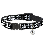 Cat Collar Breakaway - Eighties 8 Black White Breakaway Cat Collars Buckle-Down   