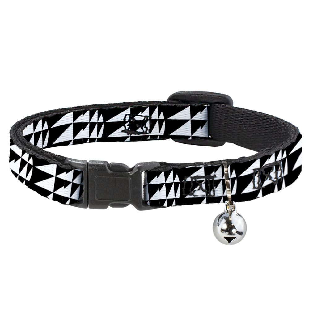Cat Collar Breakaway - Eighties 8 Black White Breakaway Cat Collars Buckle-Down   