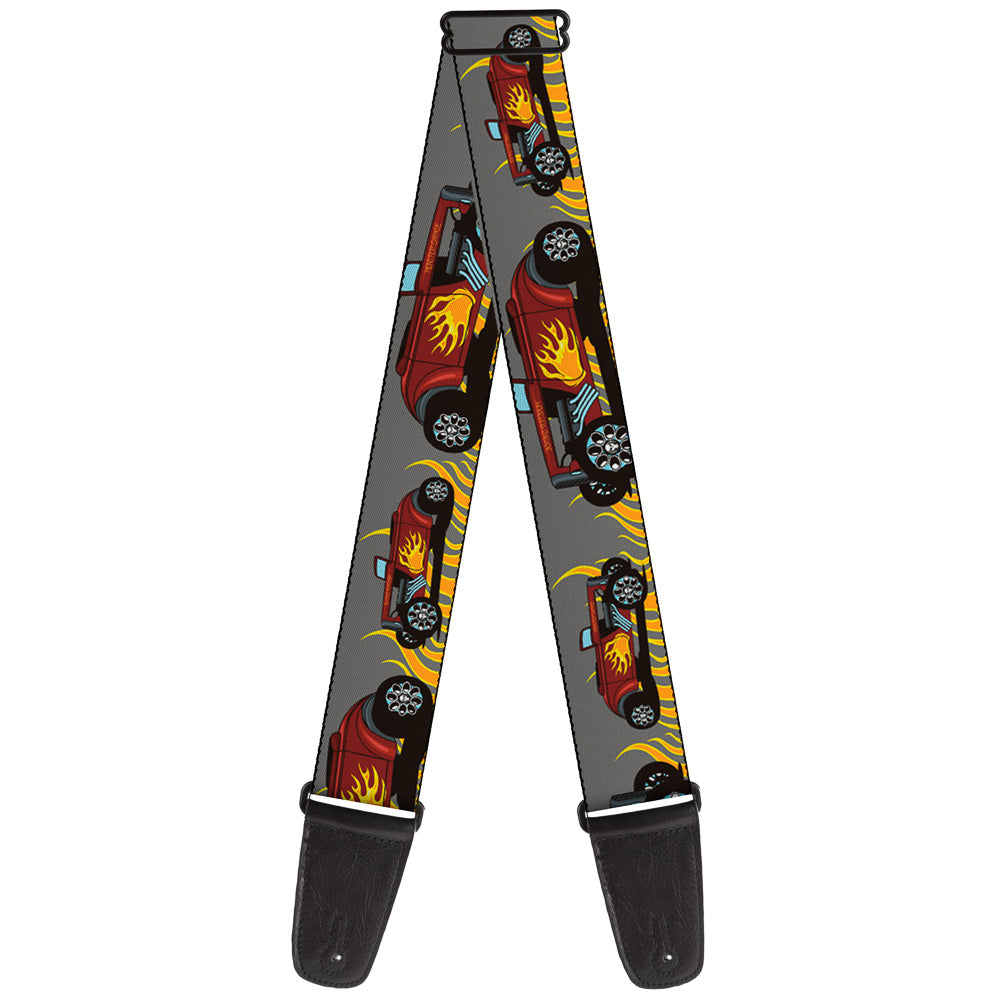 Guitar Strap - Hot Rod w Flames Guitar Straps Buckle-Down   