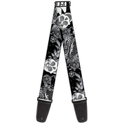Guitar Strap - Death Before Dishonor Black White Guitar Straps Buckle-Down   