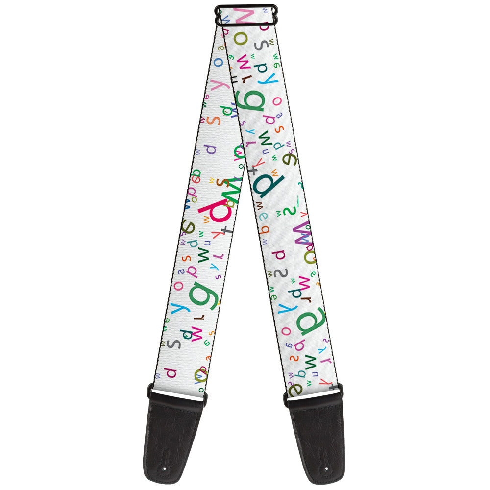 Guitar Strap - Stargazer White Multi Color Guitar Straps Buckle-Down   