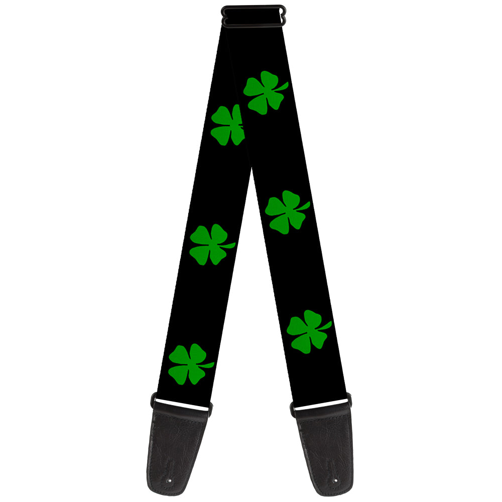 Guitar Strap - St Pat's Black Green Guitar Straps Buckle-Down   