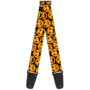 Guitar Strap - Jack-o'-Lantern Collage Black Guitar Straps Buckle-Down   