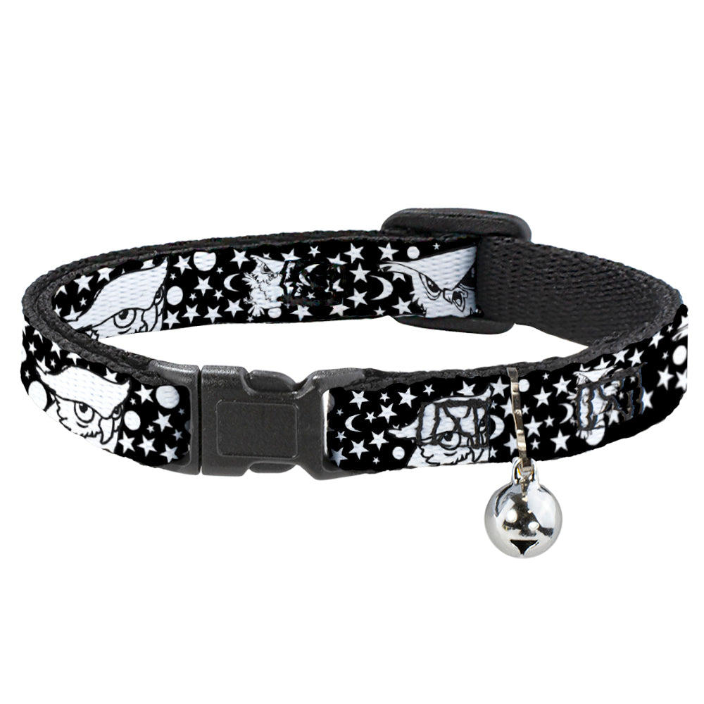 Cat Collar Breakaway - Owl Expressions Black White Breakaway Cat Collars Buckle-Down   