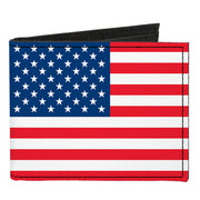 Canvas Bi-Fold Wallet - United States Flag Canvas Bi-Fold Wallets Buckle-Down   