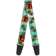 Guitar Strap - Dachshund in Shades w Palm Trees Guitar Straps Buckle-Down   