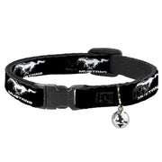 Cat Collar Breakaway - Ford Mustang Black White Logo REPEAT Breakaway Cat Collars Ford   