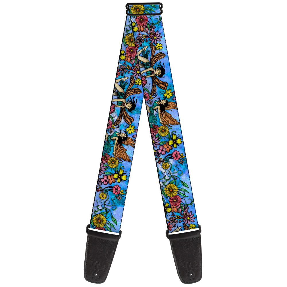 Guitar Strap - Tattoo Johnny-Flower Fairy Guitar Straps Tattoo Johnny