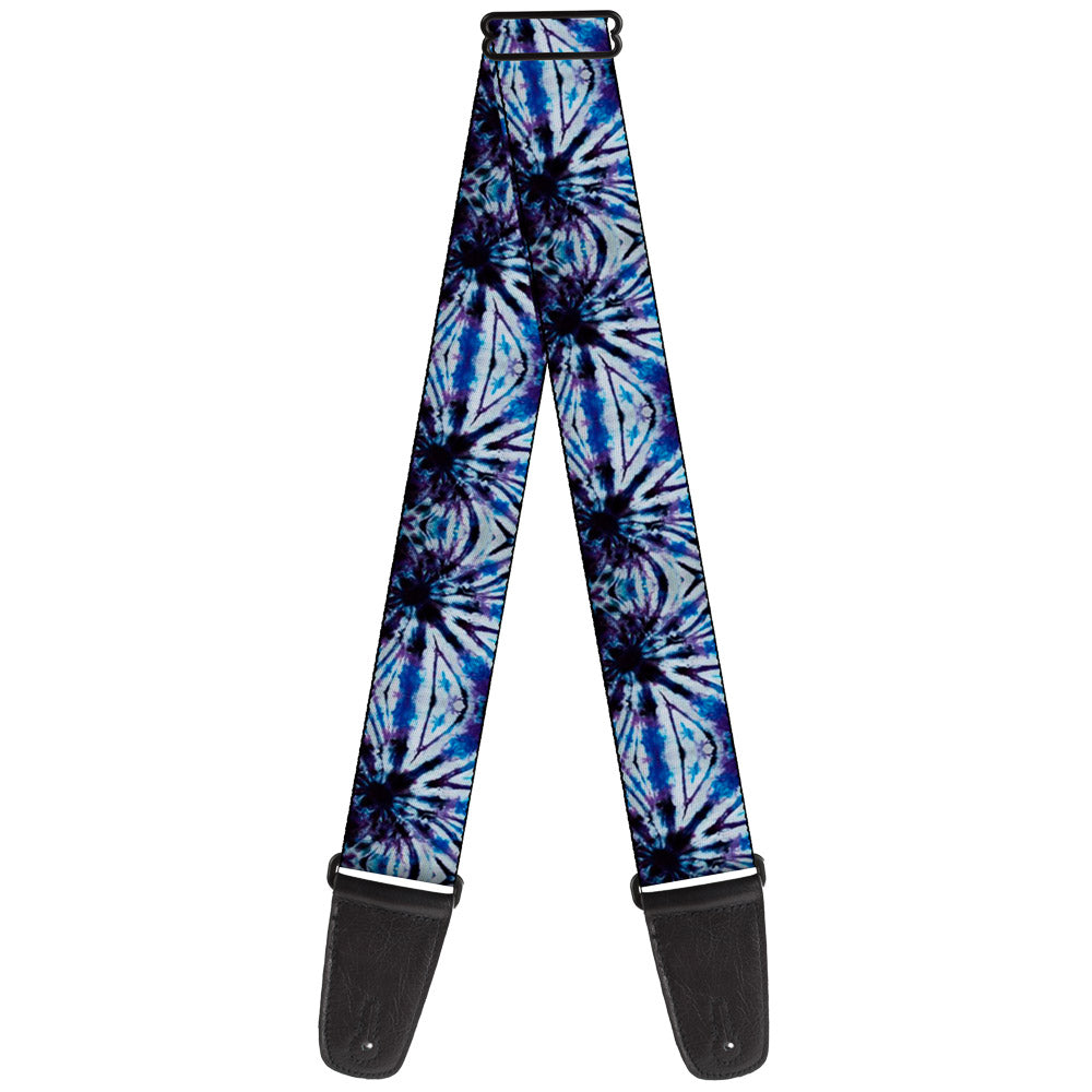 Guitar Strap - Tie Dye Purple Blue Guitar Straps Buckle-Down   