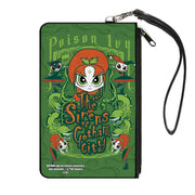 Canvas Zipper Wallet - LARGE - Chibi POISON IVY AND THE SIRENS OF GOTHAM CITY Ivy Greens Canvas Zipper Wallets DC Comics   