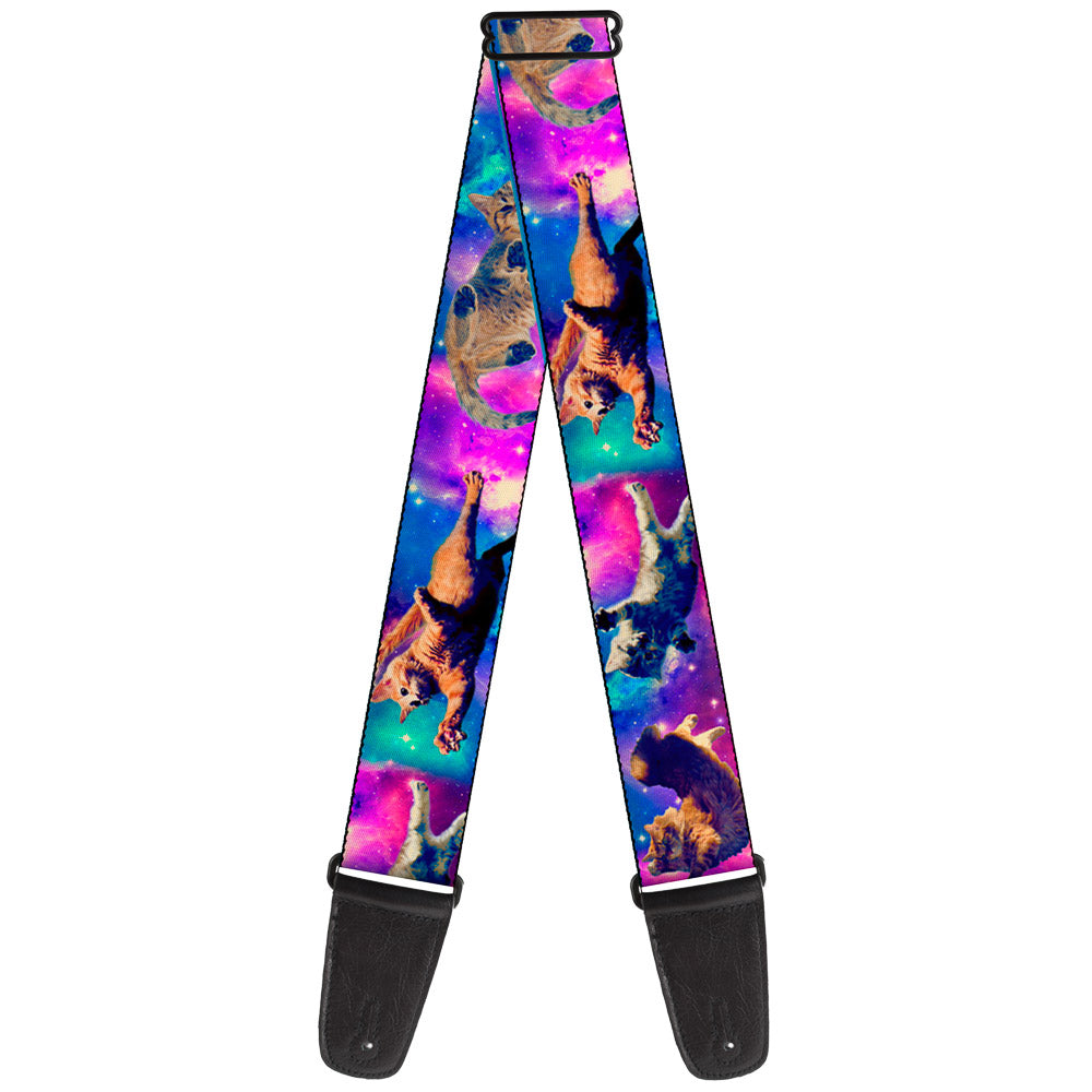 Guitar Strap - Cats in Space Pinks Blues Guitar Straps Buckle-Down   