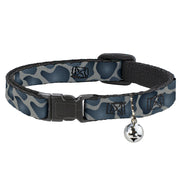 Cat Collar Breakaway - Giraffe Spots Gray Charcoal Breakaway Cat Collars Buckle-Down   