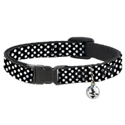 Cat Collar Breakaway - Micro Polka Dots2 Black White Breakaway Cat Collars Buckle-Down   