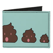 Canvas Bi-Fold Wallet - Cow Poops Color Canvas Bi-Fold Wallets Buckle-Down   