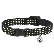 Cat Collar Breakaway - Micro Polka Dots Black White Breakaway Cat Collars Buckle-Down   