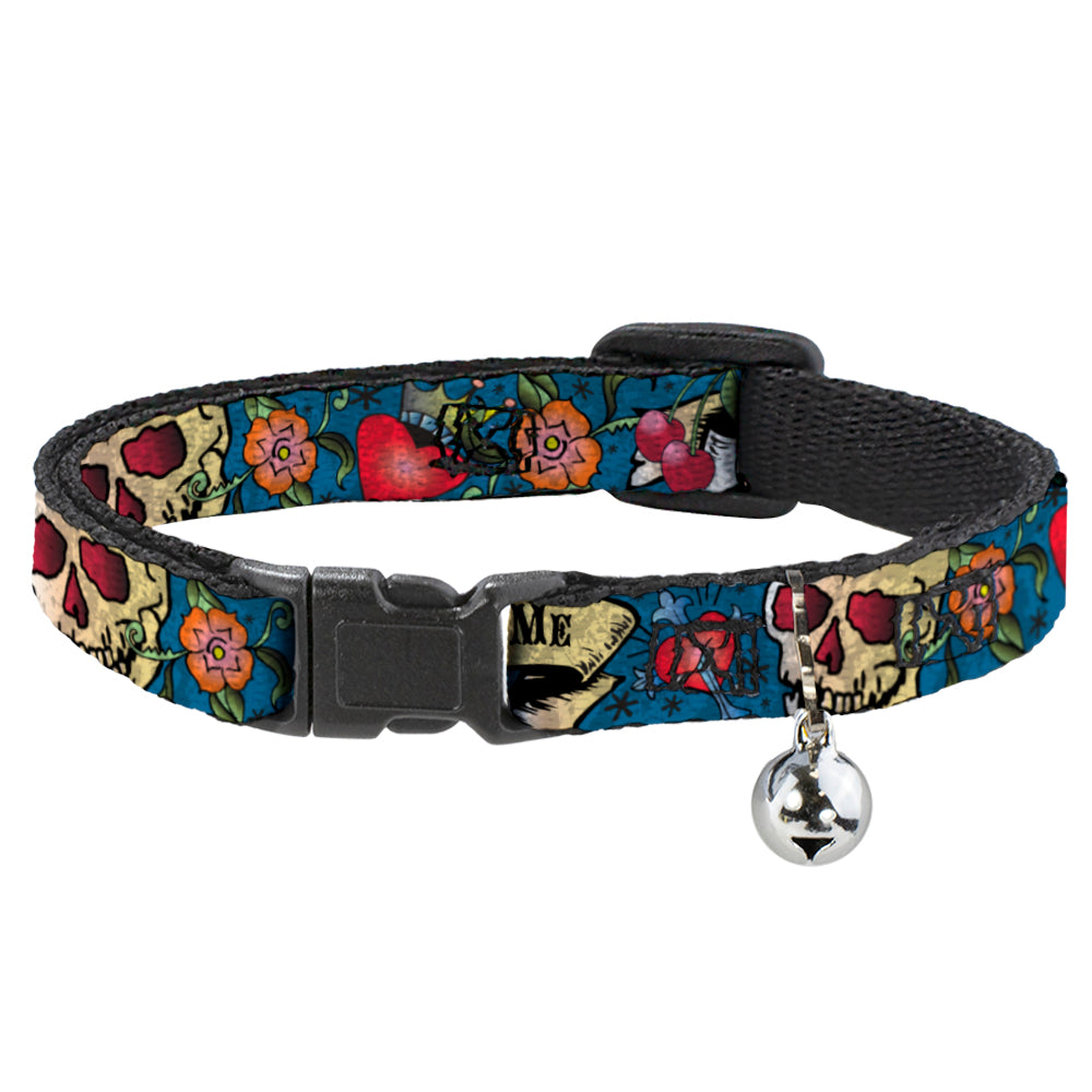 Cat Collar Breakaway - Only God Can Judge Me Blue Breakaway Cat Collars Buckle-Down   