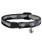 Cat Collar Breakaway - Vivid SANTA MONICA Pier Skyline Grays White Breakaway Cat Collars Buckle-Down   