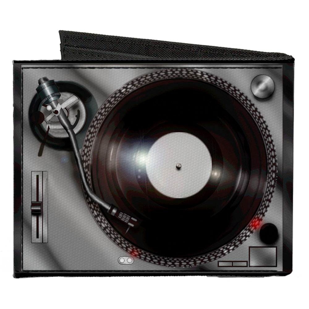 Canvas Bi-Fold Wallet - Turntables Canvas Bi-Fold Wallets Buckle-Down   