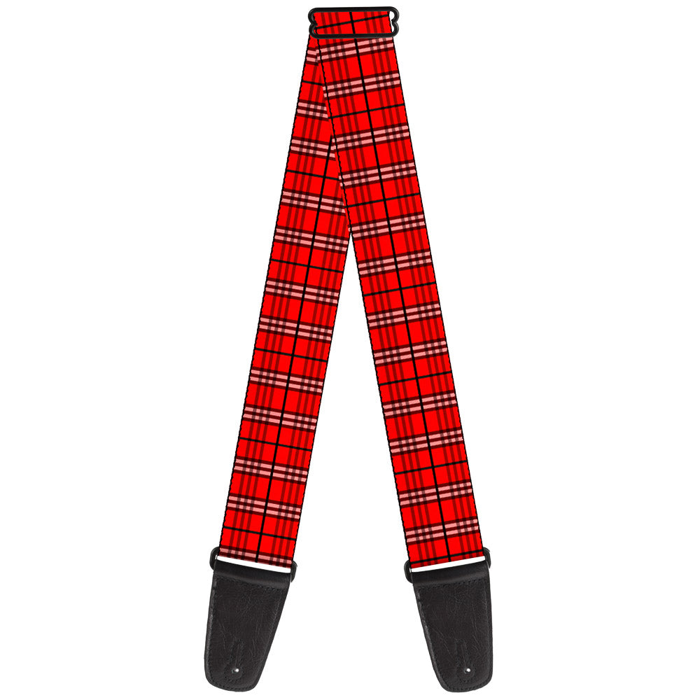 Guitar Strap - Plaid Red Guitar Straps Buckle-Down   