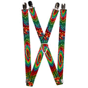 Suspenders - 1.0" - Tattoo Johnny-Bird Kiss Suspenders Tattoo Johnny   