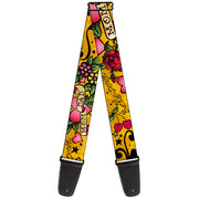 Guitar Strap - Mom & Dad Yellow Guitar Straps Buckle-Down   