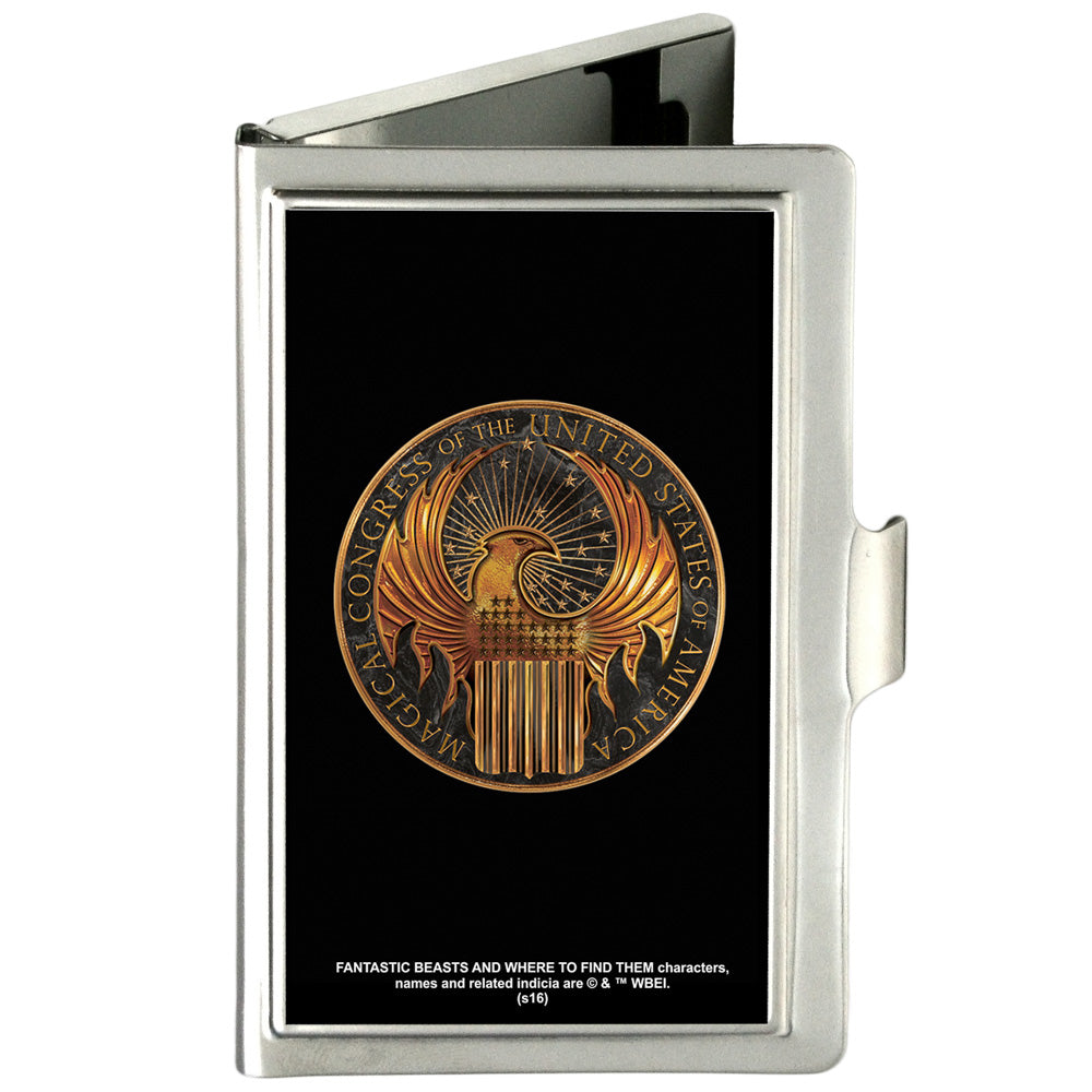 Business Card Holder - SMALL - MACUSA Seal FCG Black Golds Business Card Holders Fantastic Beasts and Where to Find Them Default Title