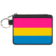 Canvas Zipper Wallet - MINI X-SMALL - Flag Pansexual Pink Yellow Blue Canvas Zipper Wallets Buckle-Down   