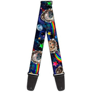 Guitar Strap - Astronaut Cats in Space Rainbows Stars Guitar Straps Buckle-Down   