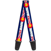 Guitar Strap - COLFAX Colorado Flag Weathered Guitar Straps Buckle-Down   