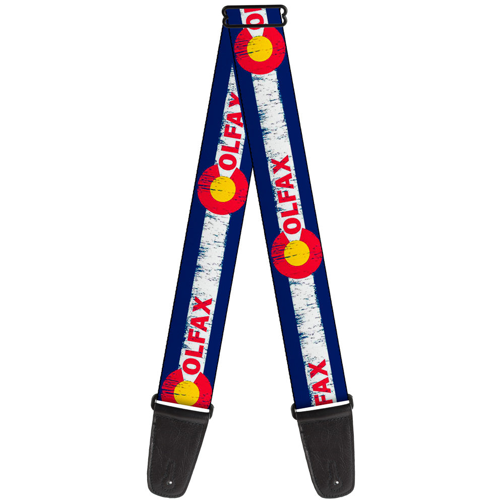Guitar Strap - COLFAX Colorado Flag Weathered Guitar Straps Buckle-Down   