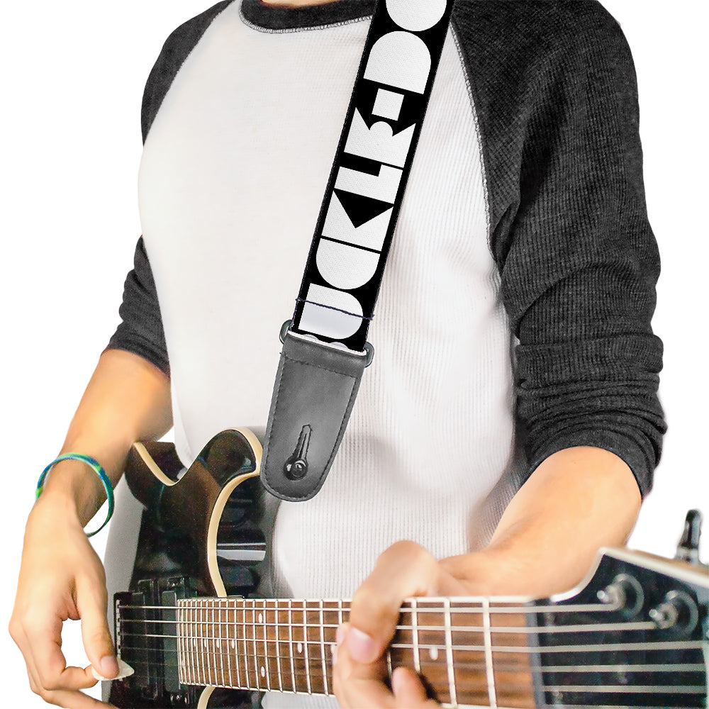 Guitar Strap - BUCKLE-DOWN Shapes Black White Guitar Straps Buckle-Down   
