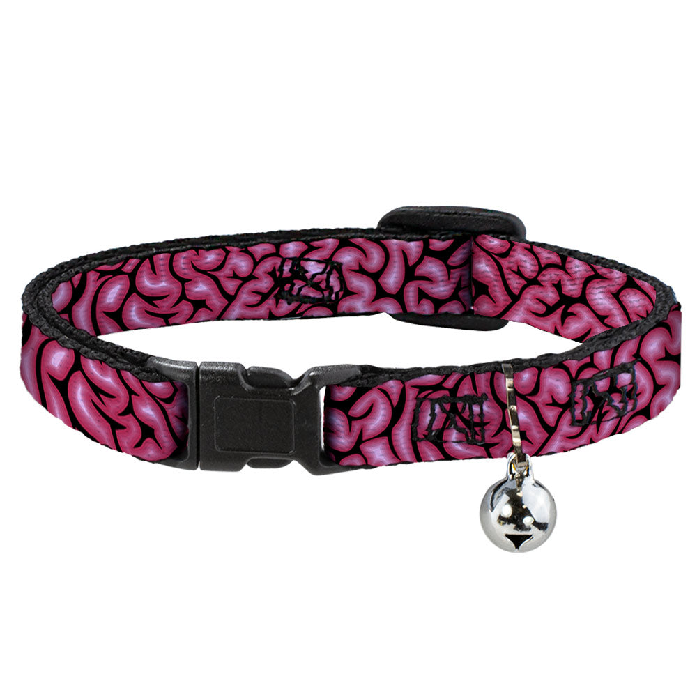 Cat Collar Breakaway - Brains Black Pink Breakaway Cat Collars Buckle-Down   