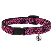 Cat Collar Breakaway - Brains Black Pink Breakaway Cat Collars Buckle-Down   