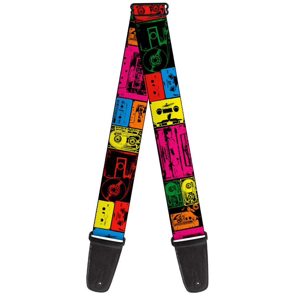 Guitar Strap - Tapes Multi Neon Guitar Straps Buckle-Down   